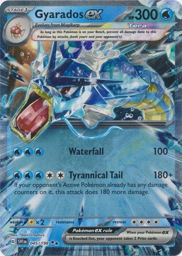 Gyarados ex - 045/198 Double Rare Scarlet & Violet Base Set Pokemon TCG