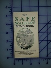 Libro de memorias The Safe Walkers de 1930 con seguro de vida