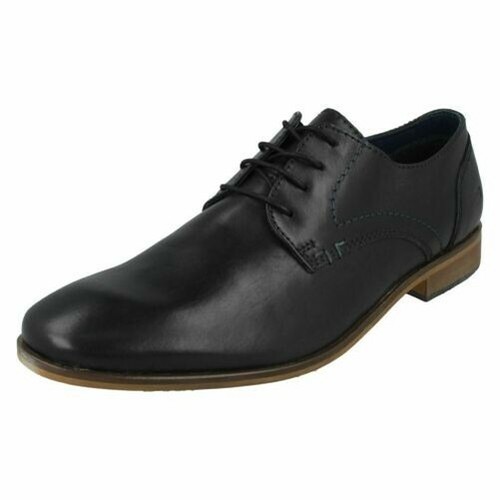 (Black, UK 11) Mens Pod Formal Lace Up Shoes Boston 2