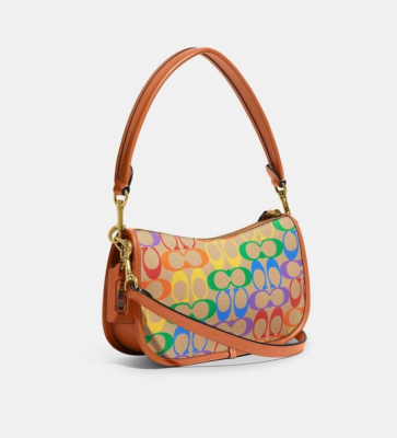 Coach Pride Signature Swinger Women's Small Crossbody Bag - B4/Tan