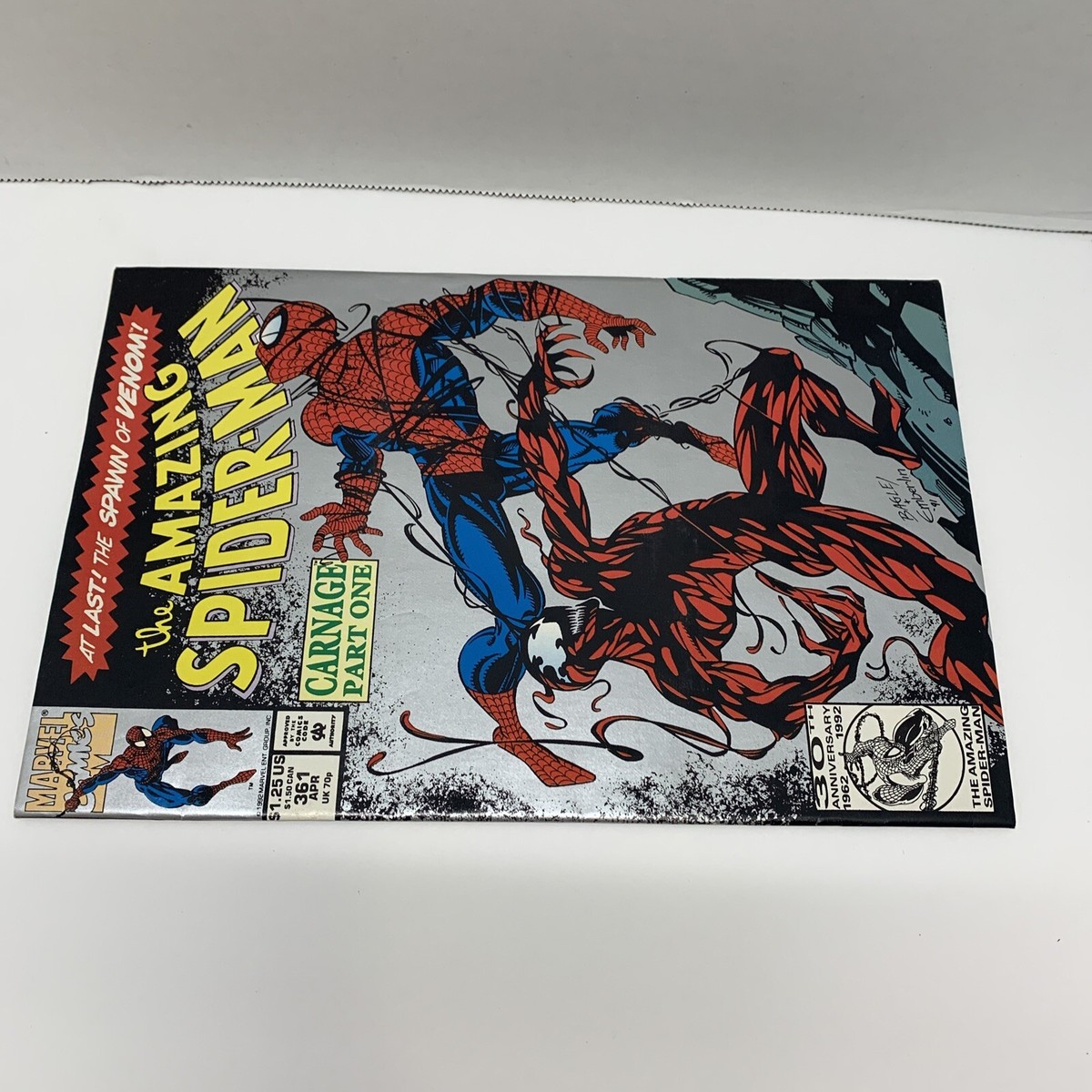 US The Amazing Spider-Man #361 Carnage Part One Comic Book 30th