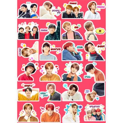 kpop nct 127 adhesive photo sticker haechan yuta cute