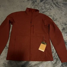 Men's The North Face Cordovan Dark Heather Red Maroon Apex Bionic Jacket Small