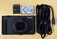 *Read* Sony ZV-1 Exmor R5 Digital Compact Vlogging Camera -Black W/ Extras