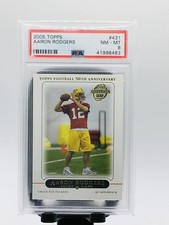 Aaron Rodgers 2005 Topps 50th Anniversary🏆 ROOKIE PSA 8 NM-MT Packers HOF 🟢
