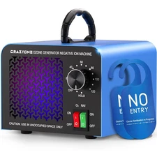 120,000mg/h Ozone Generator, High-Capacity Ozone Odor Eliminator with Negativ...