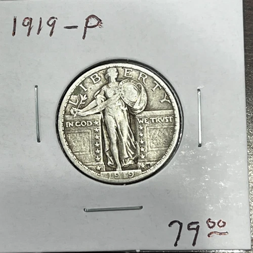 1919 P Standing Liberty Quarter 25c Better Date Coin