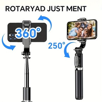 Precision-Made Flexible Easy to Install Retractable Portable Selfie Stick Tripod