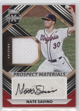 2022 Elite Extra Edition Prospect Materials Signatures Nate Savino Auto xb2