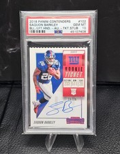 Saquon Barkley 2018 Contenders Ticket Stub Auto Variation /26 Prizm RC Left Hand