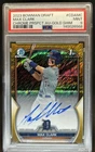 2023 Bowman Draft Max Clark Chrome Auto Gold Shimmer Refractor 1st #/50 PSA 9