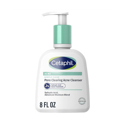 Cetaphil Gentle Clear Cleanser Salicylic Acid Acne Clogged Pores 8 fl oz