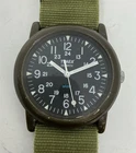 Vintage Timex Field Camper Macgyver Military Watch Quartz 33mm Running (40)