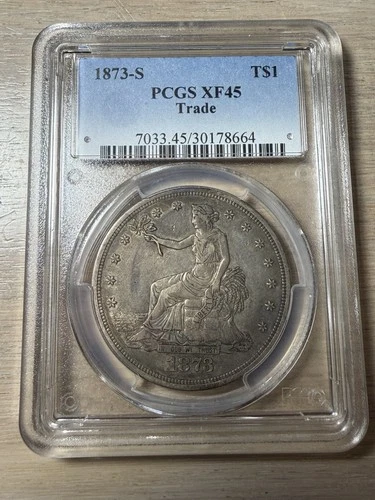 1873 S Trade Dollar PCGS XF 45