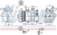 Nissens Kompressor Klimaanlage ** First FIT ** 890683 FüR Hyundai 12V I20 1 PB