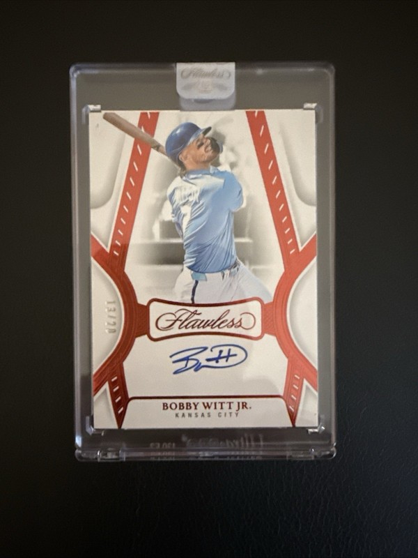 2025 Flawless Bobby Witt Jr. Ruby Foil On Card Auto Limited /20
