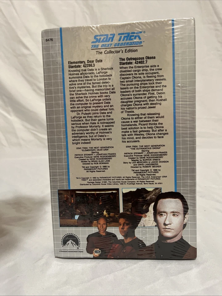 STAR TREK THE NEXT GENERATION 2 IN 1 COLLECTOR'S EDITION VHS MINT-SEALED - Image 3 of 4