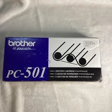 Brother PC-501 Toner Printing Cartridge for FAX-575 Genuine OEM Damaged Box Ink