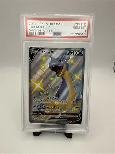 Shining Fates: Shiny Vault #SV110/SV122 Lapras V PSA 10