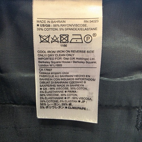 Banana Republic Pants Work Office Navy Blue Size 8 - Picture 6 of 6
