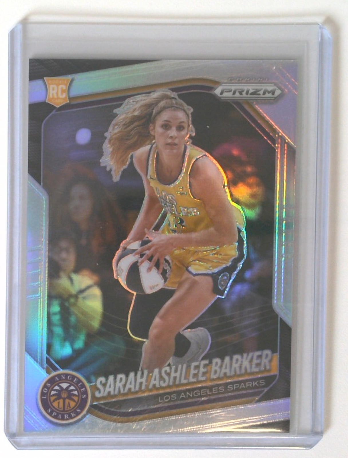 2025 Panini WNBA Prizm #31 Sarah Ashlee Barker Rookie Silver Prizm Refractor view 1