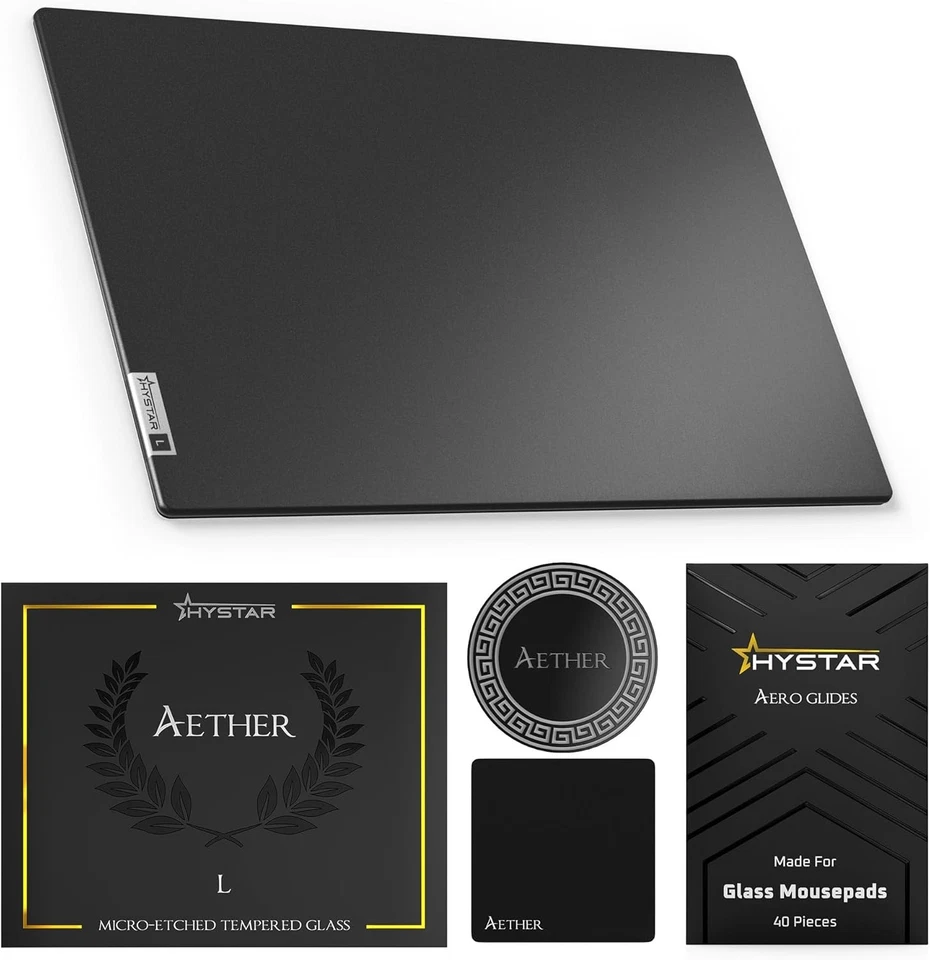 Aether Glass Gaming Mousepad - Ultra-Fast Glide - Image 3 of 4