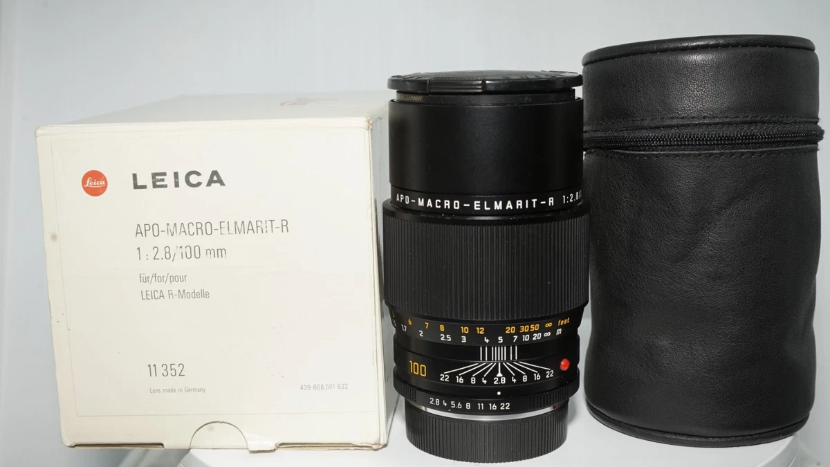 Leica APO-MACRO-ELMARIT-R 100mm Focal f/2.8 Camera Lenses for sale