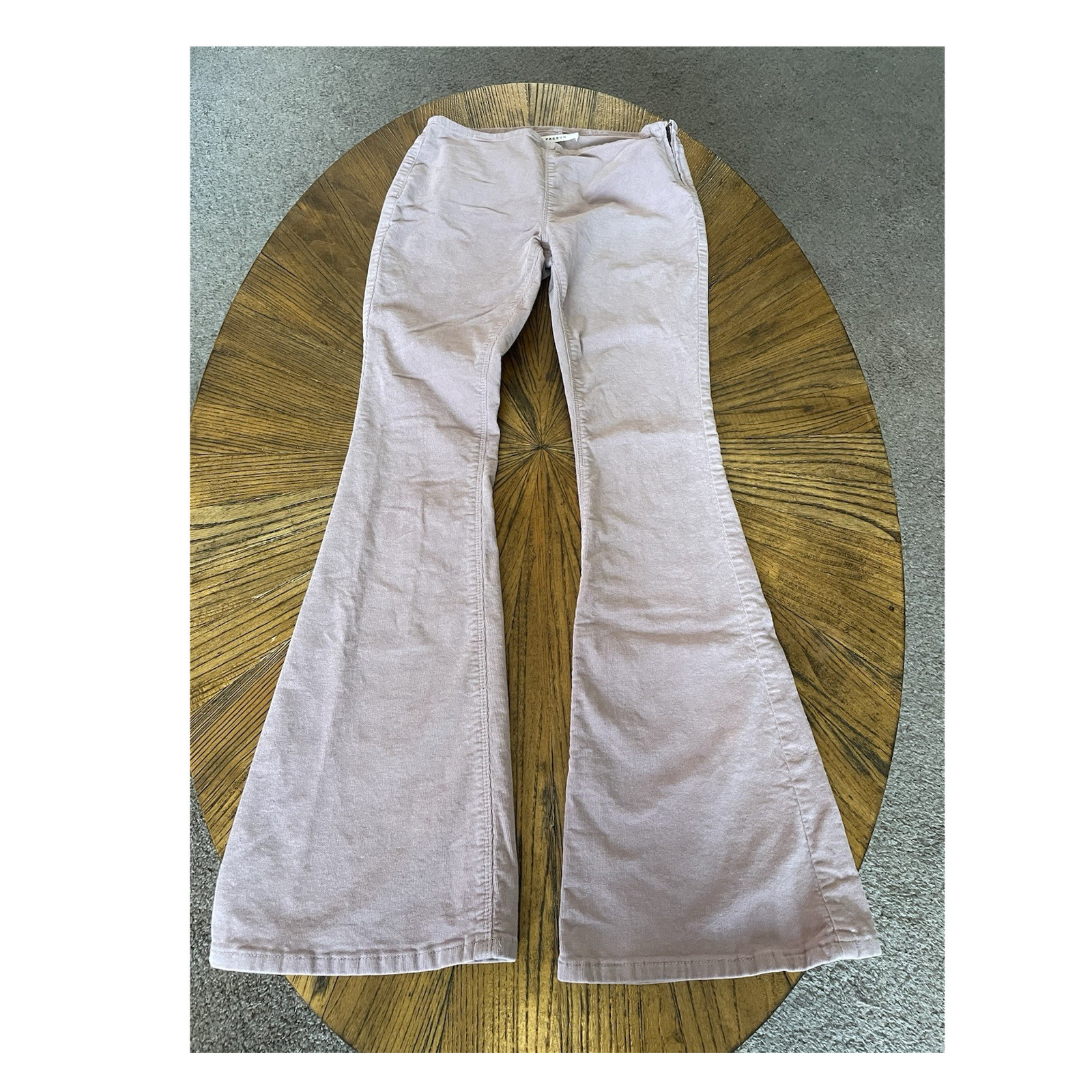 PacSun Low Rise Flare Corduroy Light Pink Jeans Women's Regular Flared Size 26
