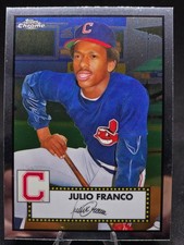 2021 Topps Chrome Platinum Anniversary - Julio Franco #594 Signature Card NM