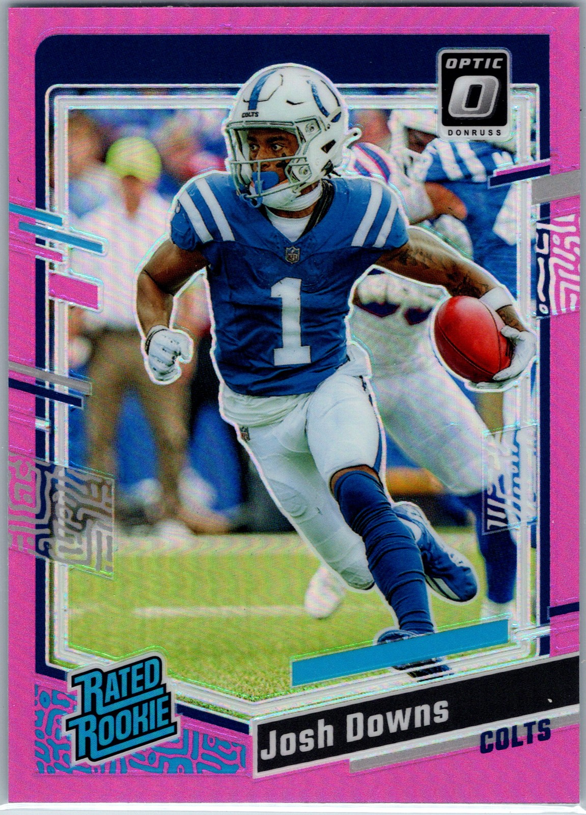 2023 Donruss Optic #248 Josh Downs Pink