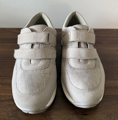 Ara Luftpolster Gray Suede Hook And Loop Low Top Womens Sneakers  Sz 5.5 Comfort