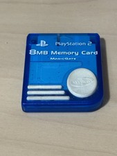 Sony Playstation 2 Magic Gate 8MB Memory Card Nyko Blue White PS2