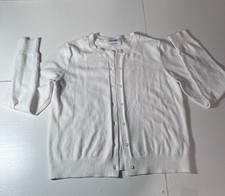 Old Navy Girls White Sweater Cardigan S small