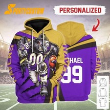 Personalized Baltimore Football Ravenss Team Hoodie Lightweight Unisex Adult