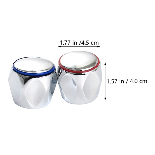 2 Sets Tap Accessories Faucet Handle Man Cold Hot Knob Replacement Handles for - Picture 4 of 12