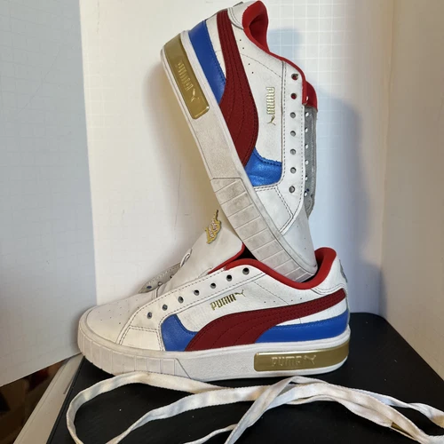 Scarpe casual Puma Cali Star Wonder donna stringate giovani ragazze bianche sneakers 4C