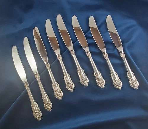 Grande Baroque Sterling Silver by Wallace – 8 Butter Knives