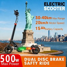Adult Electric Scooter Boasting 70-Mile Range:Dual Suspension Brakes for 28 mph