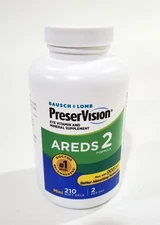 Bausch + Lomb PreserVision AREDS 2 210 Soft Gels New Sealed Exp. 08/2027