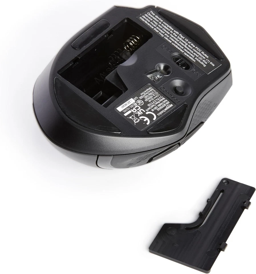 27x Amazon Basics Wireless Ergonomic Computer Mouse 2.4 GHz Adjustable DPI Black - Image 3 of 4