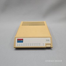 Vintage Zoom Telephonics Beige Fax Modem 56K V.34 Dualmode, Model 2949