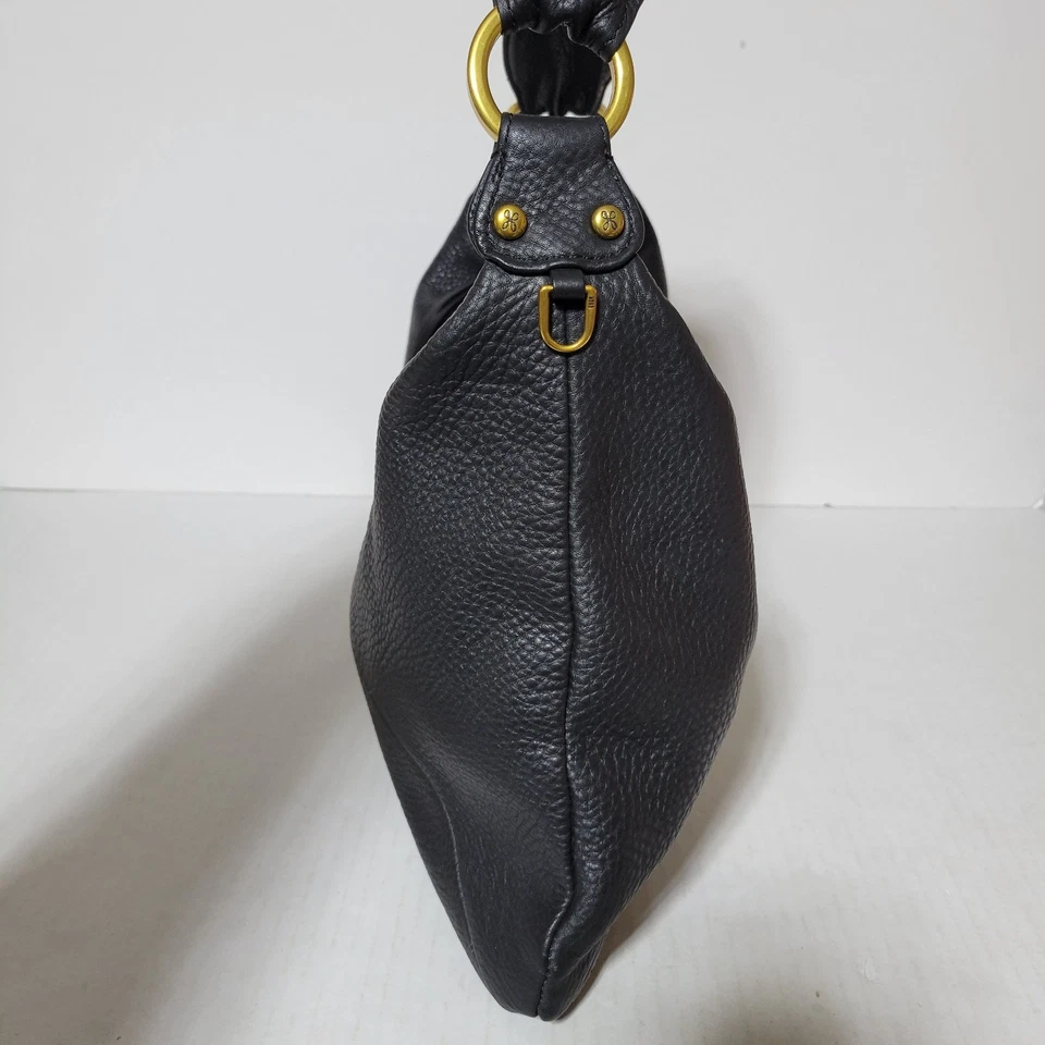 Bolso de hombro holgado de cuero negro Hobo International Paulette Foto 2 de 4