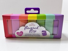 Smirks Smiles Flavored Floss 7 Pk Set Fruit Flavors Pina Colada Orange Cream