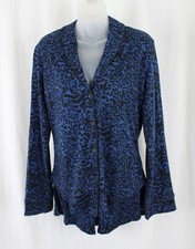 Cosabella NWT Women's Blue Black Pima Lusso Print Pajama Set Outfit M