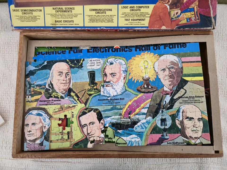 Radio Shack Tandy Science Fair 1976 75 en 1 kit de proyecto electrónico 28-247! Foto 3 de 4