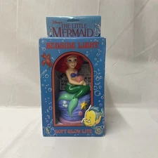 The Little Mermaid Ariel Bedside Light Soft Glow Lite Lamp 1990 Disney NEW MISB