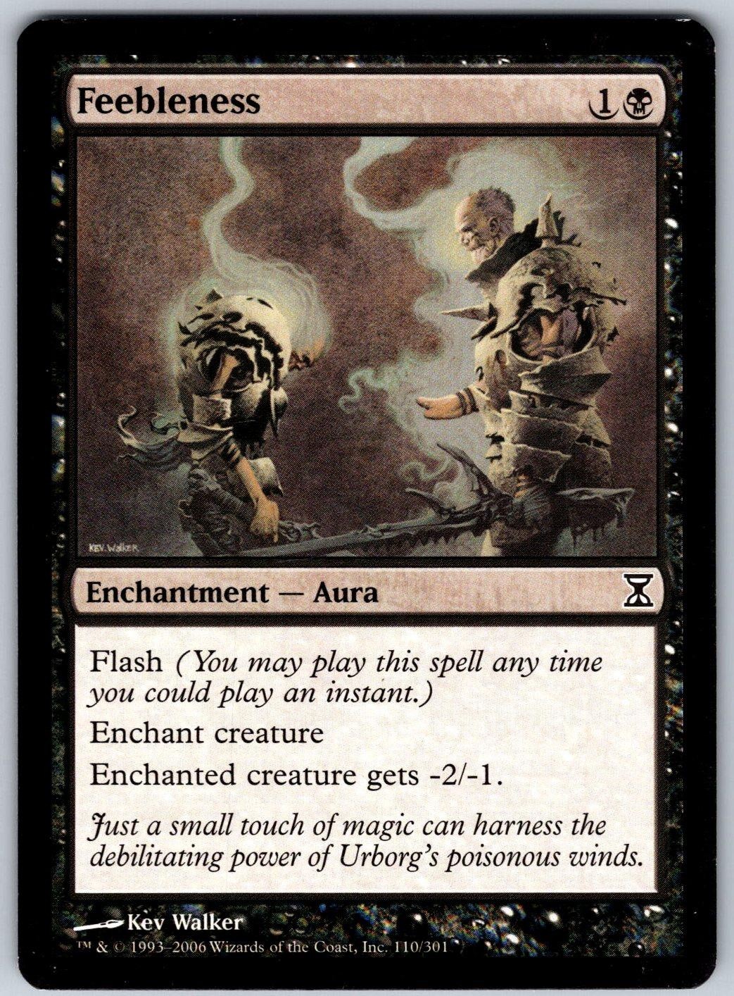 Feebleness 110 Common Time Spiral Magic: The Gathering Near Mint