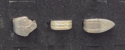 Estate Find!  2 Spoon Rings - 1 Etched Band - Great Vintage Jewelry!!