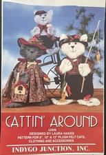 Cattin' Around Indygo Junction Pattern IJ449 Felt Cats Clothing Laura Hakes 1996