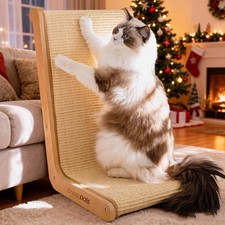 Sisal Cat Scratcher Indoor Cats Scratching Pad Vertical Cat Scratcher L Shape